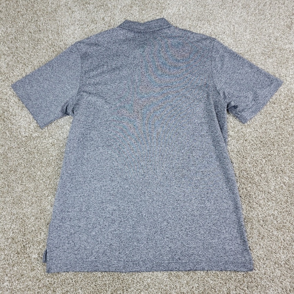 NWT Vineyard Vines Mens Medium Gray Chest Stripe Performance Stretch Golf Polo - Picture 3 of 5